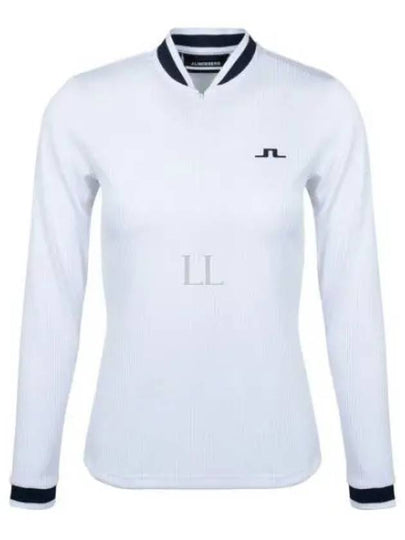 Women's Leonor Mid Layer Golf Zip-Up Jacket White - J.LINDEBERG - BALAAN 2