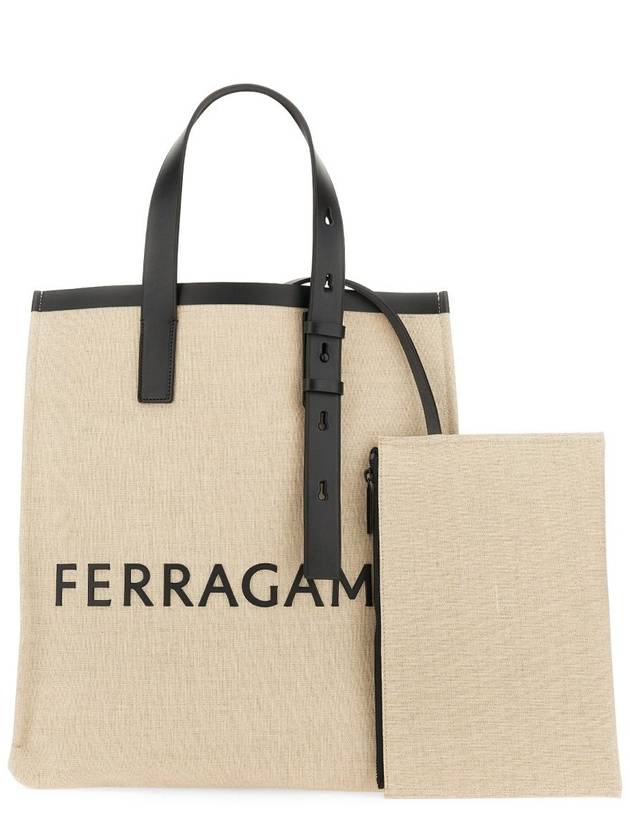 Salvatore Ferragamo Tote Bag With Logo - SALVATORE FERRAGAMO - BALAAN 3