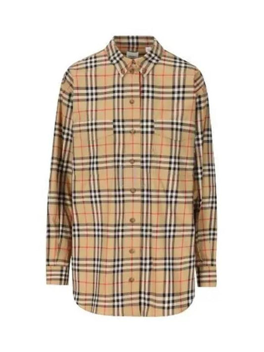 Vintage Check Motif Shirt 8083146 A7028 B0010988863 - BURBERRY - BALAAN 2