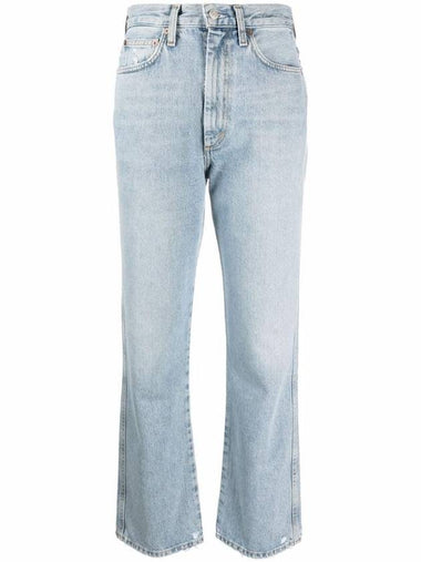 Pinch Waist Kick Flare Denim Jeans Blue - AGOLDE - BALAAN 1