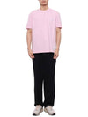 Midweight Jersey Anchor Short Sleeve T-Shirt Pink - THOM BROWNE - BALAAN 4