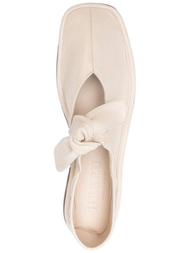 Hereu Square Toe Pump With Bow Detail Shoes - HEREU - BALAAN 3