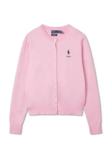 New Pink Capsule W Cotton Blend Cardigan - POLO RALPH LAUREN - BALAAN 1