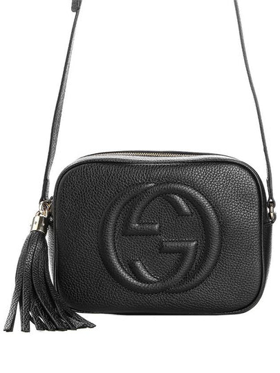 Women's Tassel Leather Cross Bag Black - GUCCI - BALAAN 2