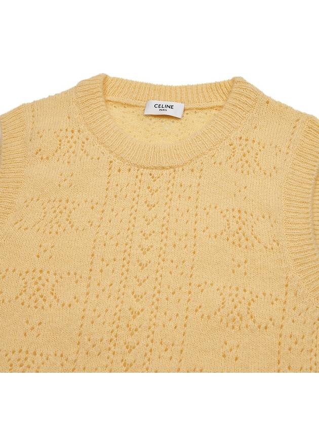 Pullover 2ADIH907Z 11JA YELLOW - CELINE - BALAAN 4