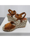 PIIA Espadu Strap Wedge Sandals Sepia Brown CHC23A898FU 27S - CHLOE - BALAAN 4