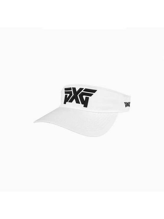 Men Women Golf Hat Faceted Sports Visor White New Logo - PXG - BALAAN 1