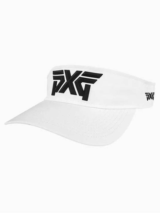 Men Women Golf Hat Faceted Sports Visor White New Logo - PXG - BALAAN 1