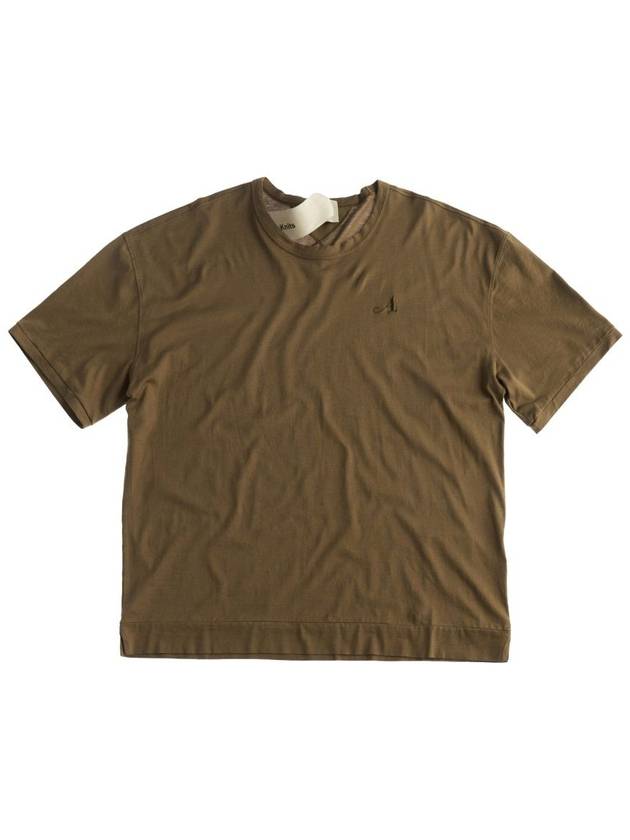 Short Sleeve T-Shirt 24CTCUH02208A06021 659 Brown - TEN C - BALAAN 3