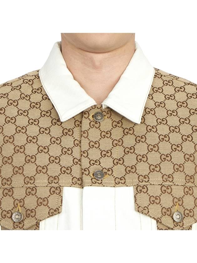 GG Supreme Denim Sleeveless Jacket Brown - GUCCI - BALAAN 8