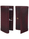 Antique Lace Leather Long Wallet Burgundy Wine - GUCCI - BALAAN 4