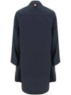 Military Ripstop Round Collar Over Pea Coat Navy - THOM BROWNE - BALAAN 3