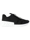 Viv Buckle Mesh Technical Low Top Sneakers Black - ROGER VIVIER - BALAAN 2