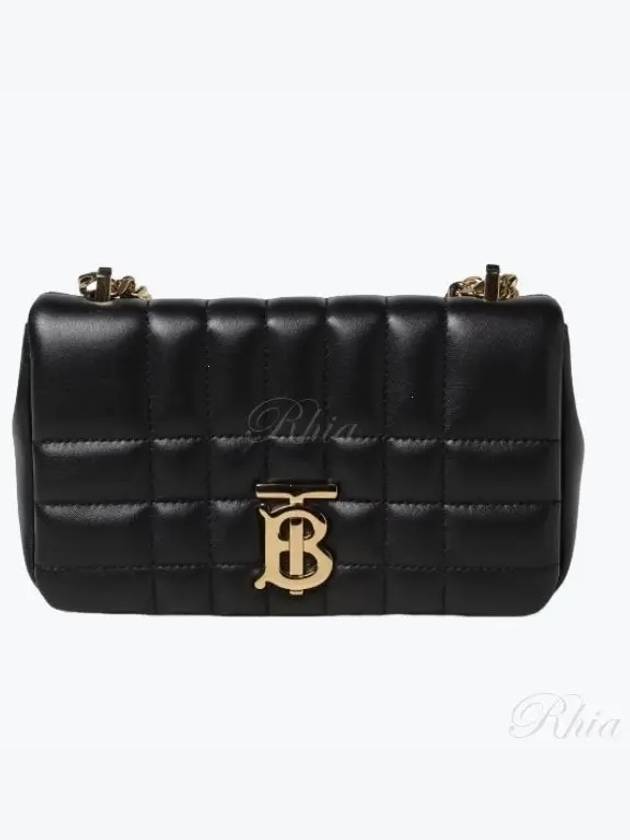 Quilted Lula Mini Leather Cross Bag Black - BURBERRY - BALAAN 2