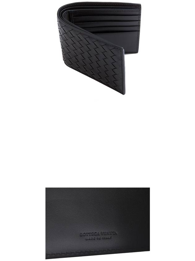 Intrecciato Weaving Half Wallet Black - BOTTEGA VENETA - BALAAN 6