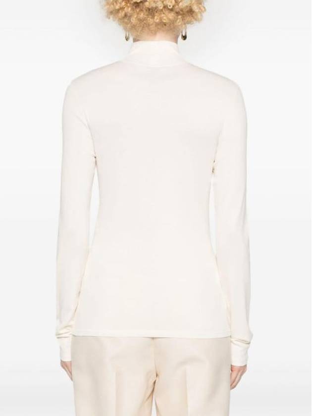 Rib Turtleneck Cream - LEMAIRE - BALAAN 6