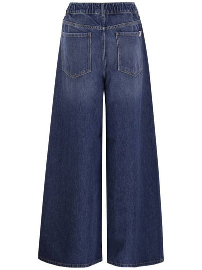 LISOTTE - Wide denim jeans with logo - WEEKEND MAX MARA - BALAAN 2