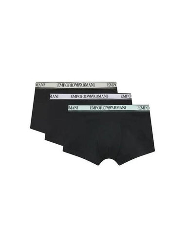 UNDERWEAR Online Exclusive Men s Logo Banding Solid Drawn 3PACK Black - EMPORIO ARMANI - BALAAN 1