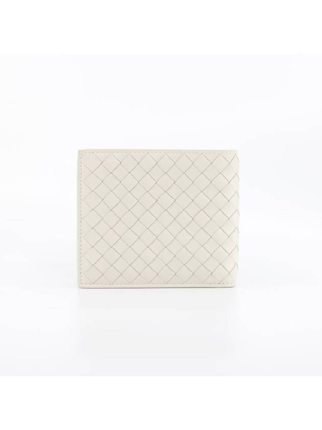 Intrecciato Leather Half Wallet Ivory - BOTTEGA VENETA - BALAAN 3