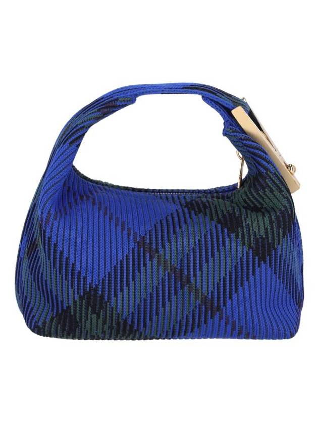 Peg Checked Duffel Bag Blue - BURBERRY - BALAAN 4