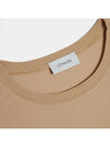 Men's Boxy Jersey Woven Pocket Short Sleeve T-Shirt Beige - LEMAIRE - BALAAN 4