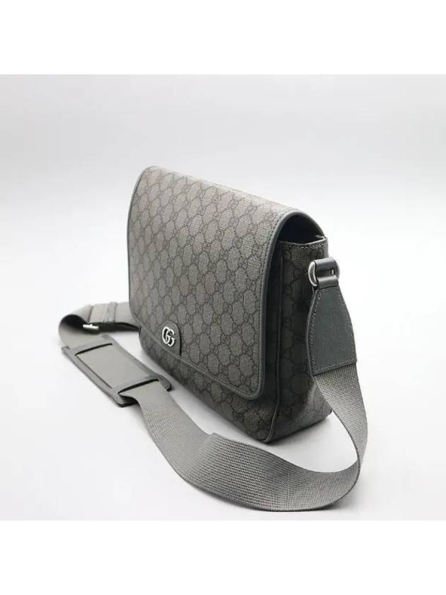 761741 Gray Black Supreme Tender Canvas Ophidia Medium Messenger Bag - GUCCI - BALAAN 3