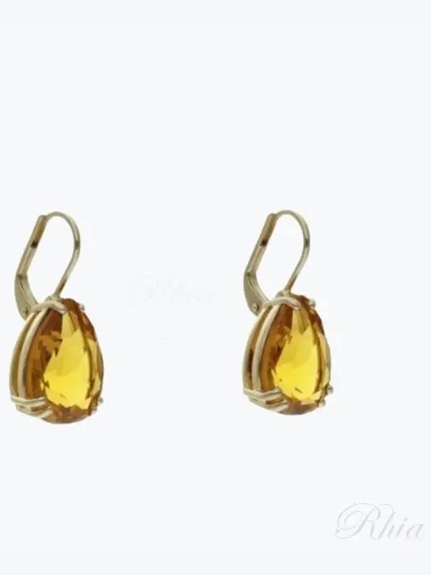 Millenia Pearl Drop Gold Metal Earrings Orange - SWAROVSKI - BALAAN 2