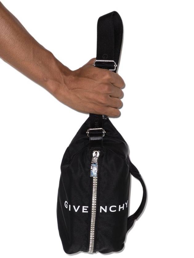 Logo G Zipper Nylon Belt Bag Black - GIVENCHY - BALAAN 5