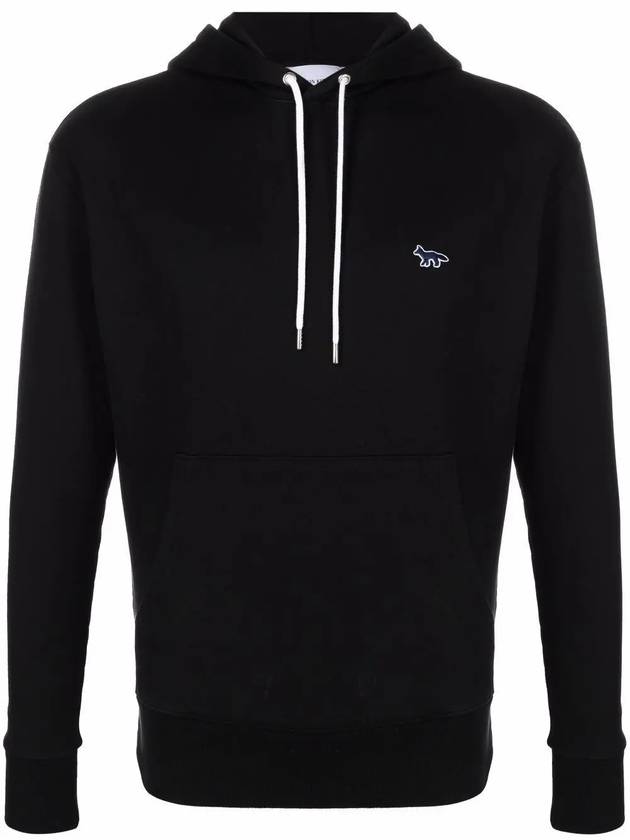 Navy Fox Patch Classic Hoodie Black - MAISON KITSUNE - BALAAN 2