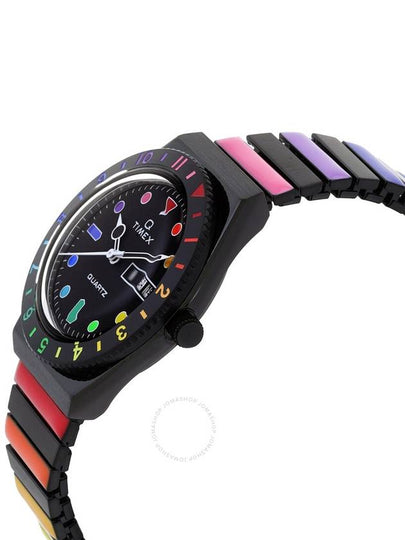 Timex Q Rainbow Quartz Black Dial Expansion Band Ladies Watch TW2V65900 - TIMEX - BALAAN 2