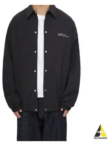 24 SPHERE COACH JACKET BLACK LOGO 1149 Spear - STUDIO NICHOLSON - BALAAN 1