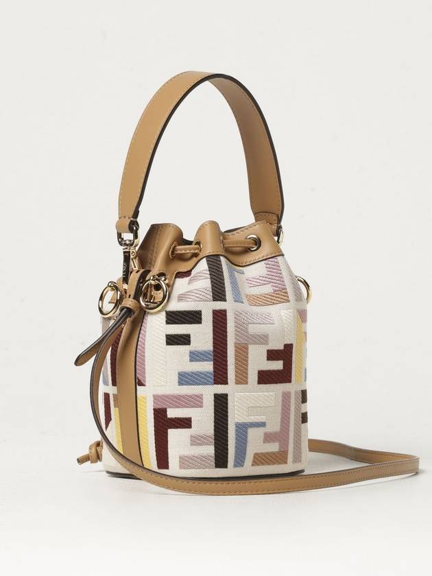 Mon Tresor FF Embroidered Bucket Bag - FENDI - BALAAN 4