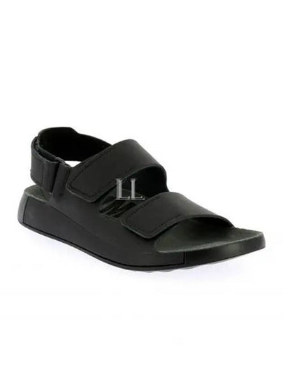 Cozmo Leather Sandals Black - ECCO - BALAAN 2