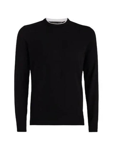 GFORE MERINO WOOL BLEND CREWNECK SWEATER GMS000002 ONYX Men s - G/FORE - BALAAN 1