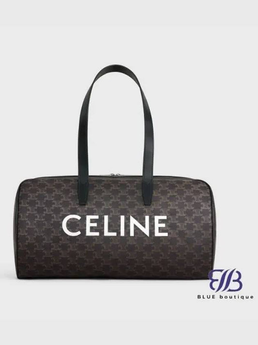 Duffel Bag Print Triomphe Canvas Black - CELINE - BALAAN 1