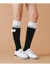 Drop color scheme knee socks BLACK - MONBIRDIE GOLF - BALAAN 5