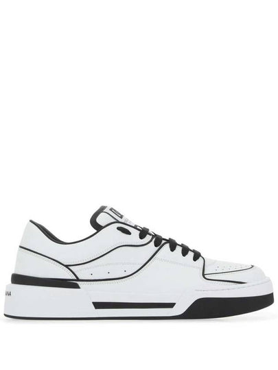 New Rome DG Logo Calfskin Low Top Sneakers White - DOLCE&GABBANA - BALAAN 2