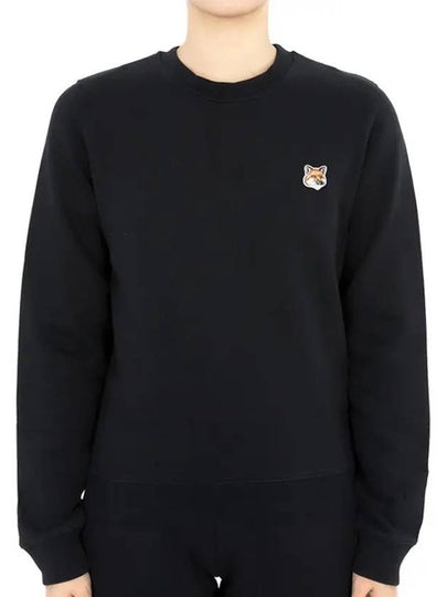 Fox Head Patch Regular Sweatshirt Black - MAISON KITSUNE - BALAAN 2