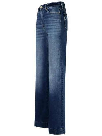 7 For All Mankind 'Modern Dojo' Blue Cotton Jeans - 7 FOR ALL MANKIND - BALAAN 2