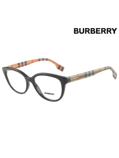 Oval Eyeglasses Black - BURBERRY - BALAAN 1