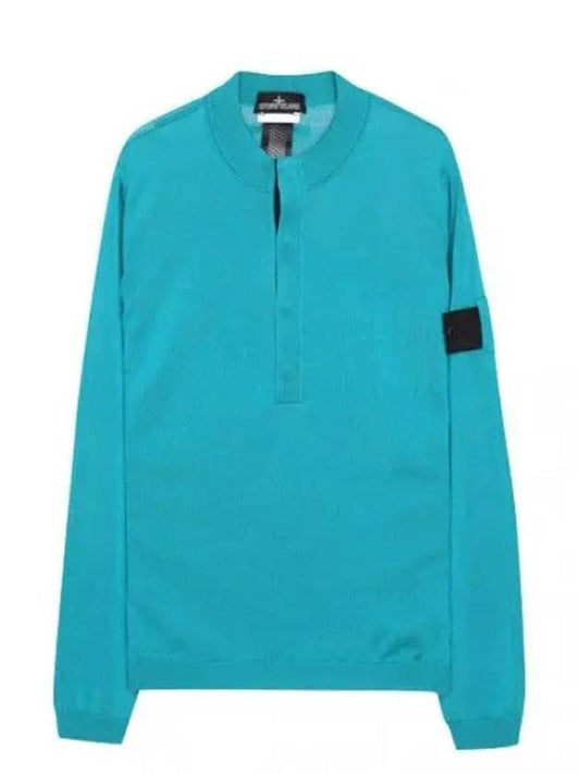 henley neck knit men - STONE ISLAND - BALAAN 1