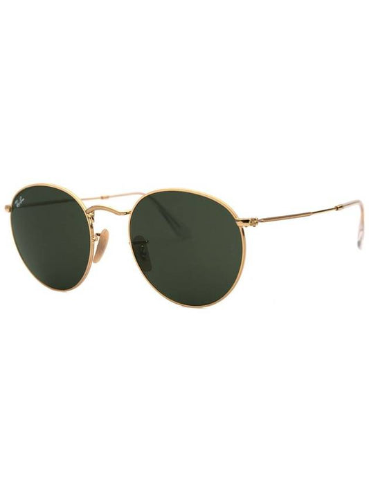 RB3447 001 50 Officially Imported Round Boeing Gold Metal Ray Ban Sunglasses - RAY-BAN - BALAAN 1