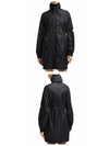 1C00005 597R1 999 ADHEMAR Long Windbreaker Black Women s Jacket TJ - MONCLER - BALAAN 4