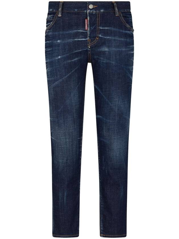 Dark Clean Wash Cool Girl Jeans Blue - DSQUARED2 - BALAAN 2