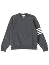 4 Bar Armband Milano Stitch Knit Top Mid Grey - THOM BROWNE - BALAAN 2