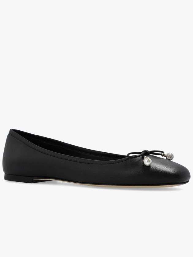 Jimmy Choo ‘Elme’ Leather Ballet Flats, Women's, Black - JIMMY CHOO - BALAAN 4