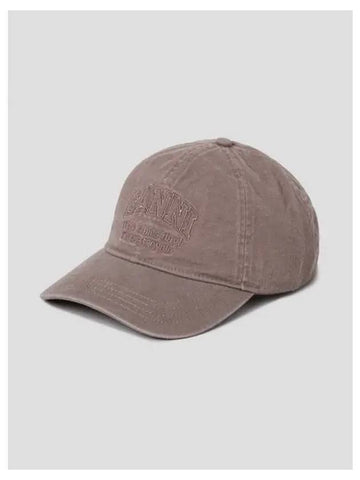 Cap Hat Patch Beige Domestic Product GM0024053017825 - GANNI - BALAAN 1