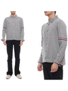 Merino Wool Armband Long Sleeve Shirt Grey - THOM BROWNE - BALAAN 3