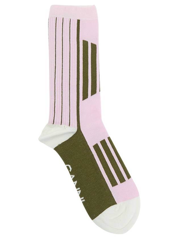 Sporty Socks Light Lilac - GANNI - BALAAN 4