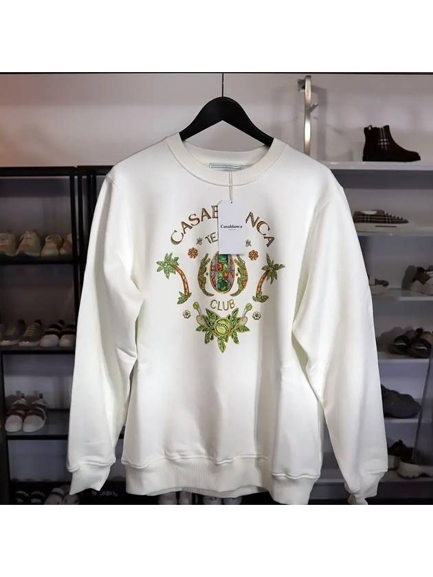 Joyaux D'Afrique Tennis Club Sweatshirt White - CASABLANCA - BALAAN 3